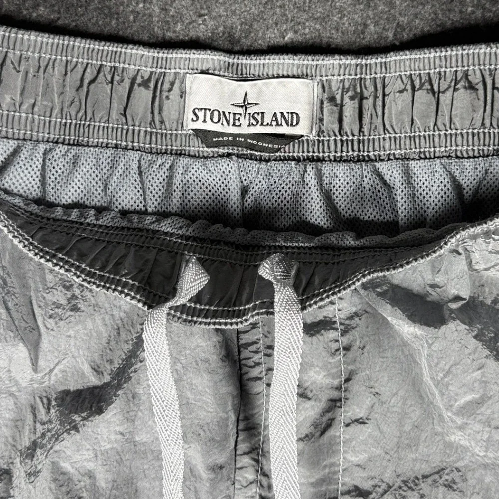 Stone Island Nylon Metal Swim Shorts Grey 8015B0943 V0041 Mens Small
